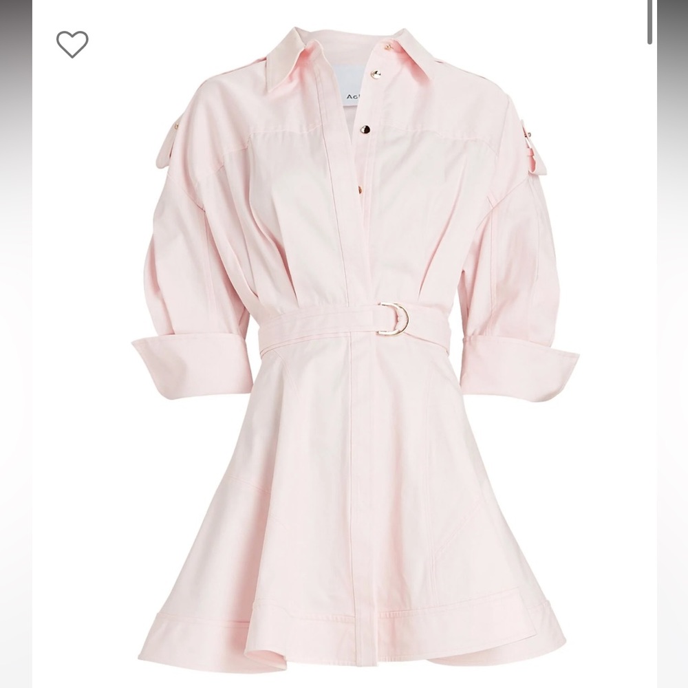NWT ACLER 💖 Vienna Pink Cotton Mini Dress